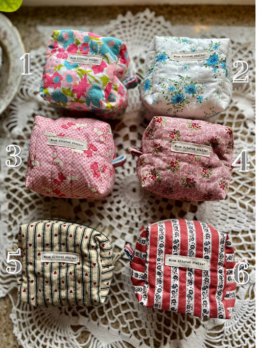 Mini Boxy Makeup Bags