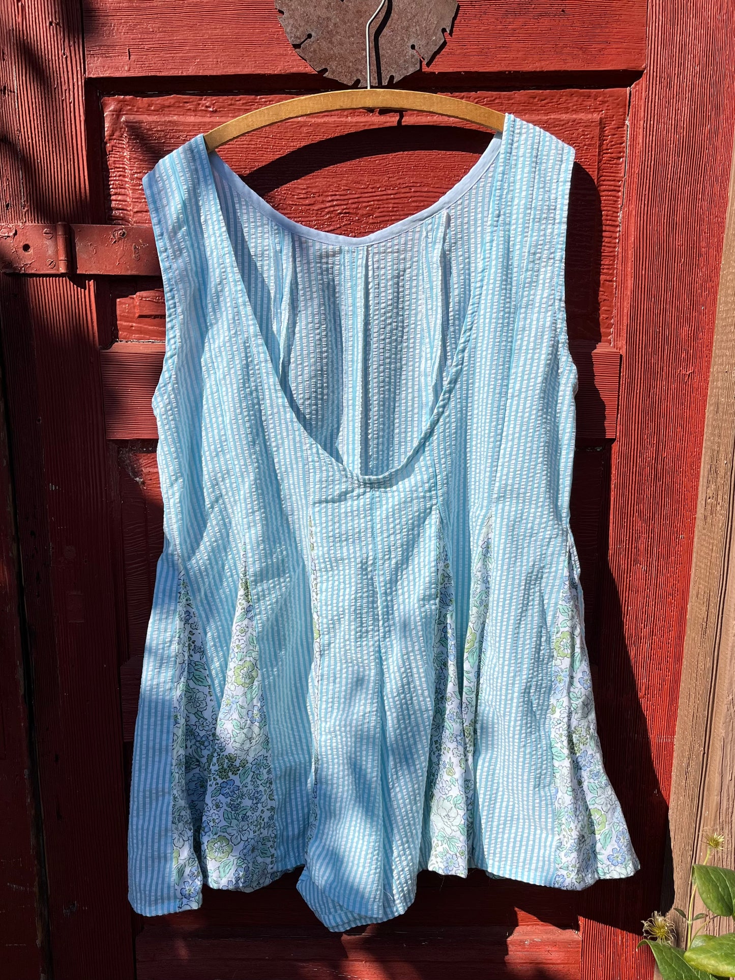 Seersucker Hollyhock Romper