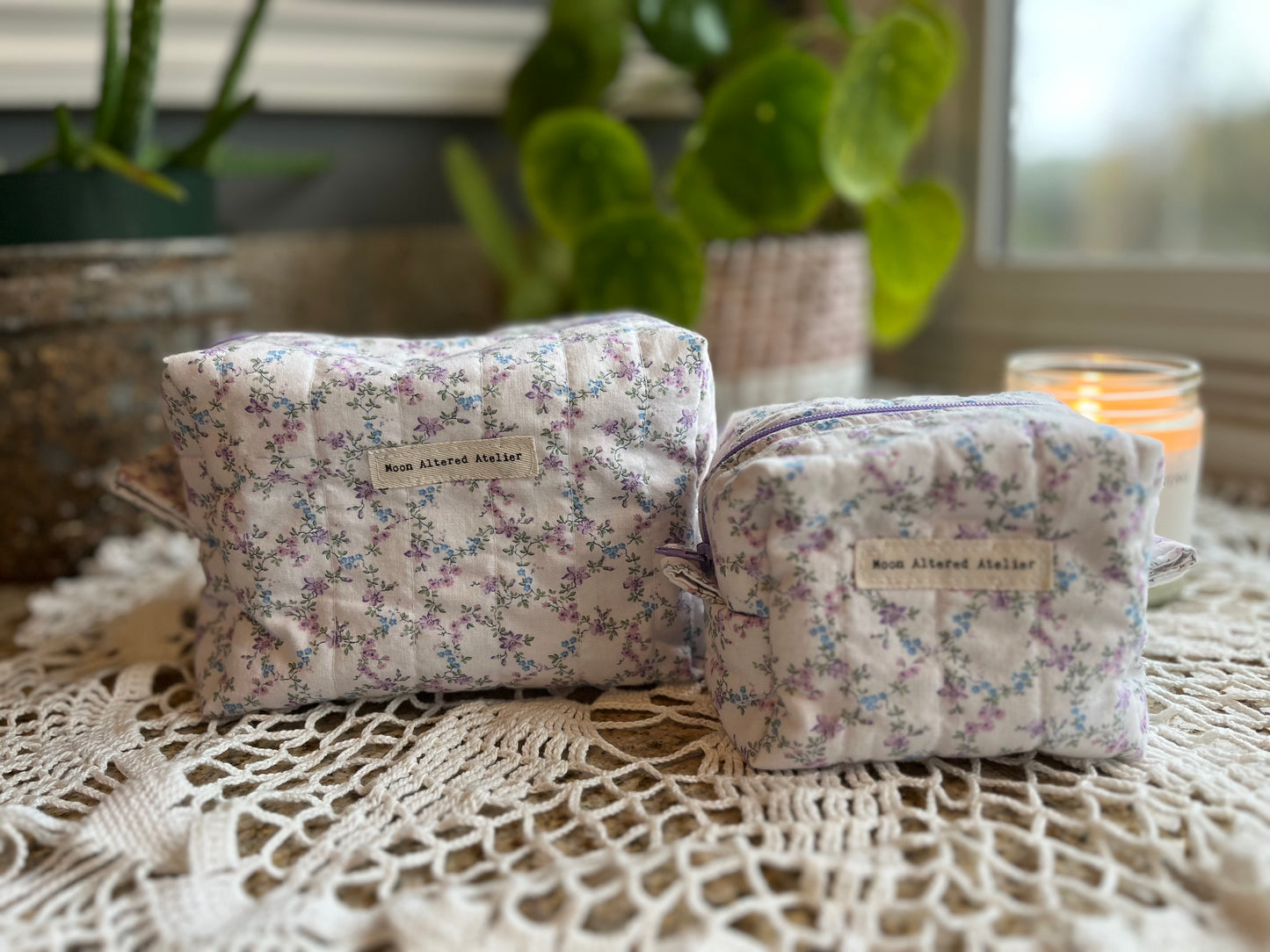 Medium and Mini Makeup Bag Set