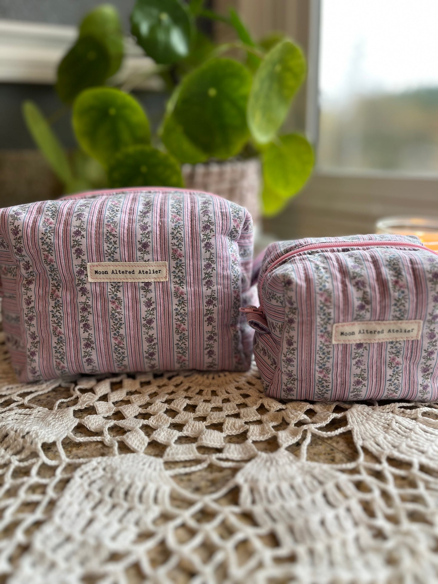 Medium and Mini Makeup Bag Set