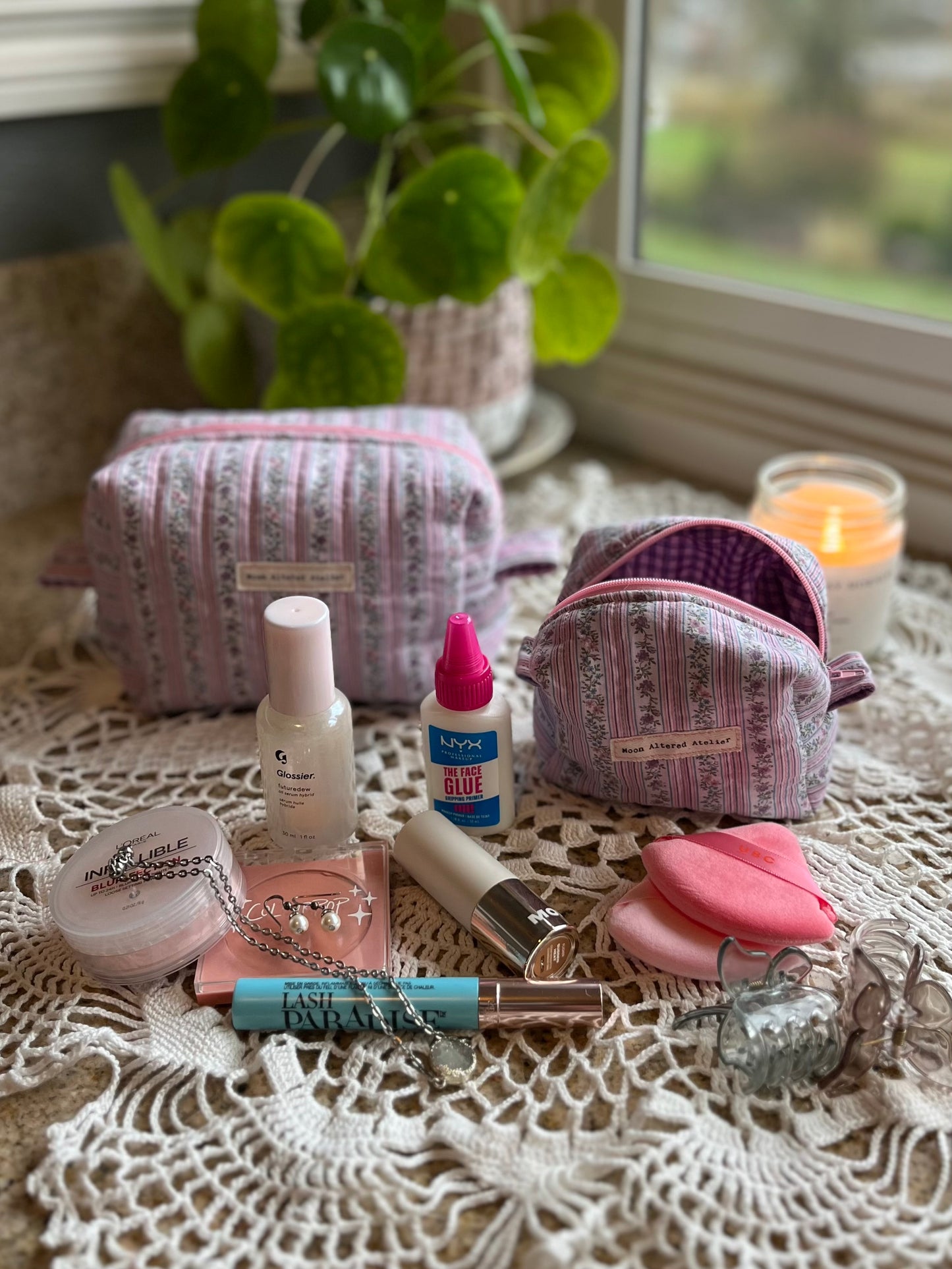 Medium and Mini Makeup Bag Set